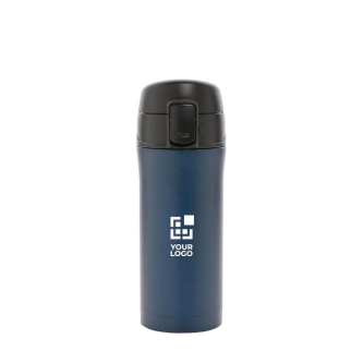 Mug à verrouillage facile métallique mat couleur bleu foncé