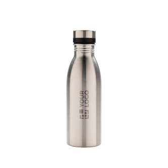 Bouteille en acier recyclé sans BPA et étanche avec zone d'impression