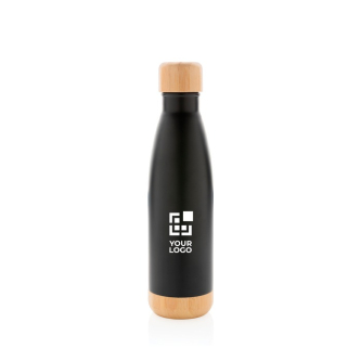 Gourde publicitaire isotherme 520 ml avec bambou
