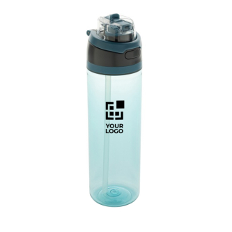 Gourde légère en RPET avec bouchon antifuite double 800 ml