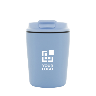 Tasse isotherme en plastique avec couvercle anti-goutte 220 ml