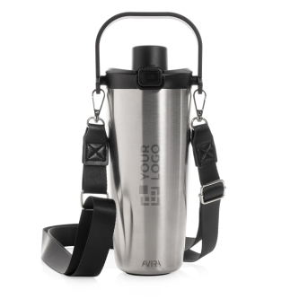Bouteille isotherme en acier inoxydable recyclé avec cordon 600 ml