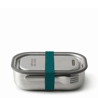 Lunch box en acier inoxydable avec couverts et sangle Black+Blum 1L