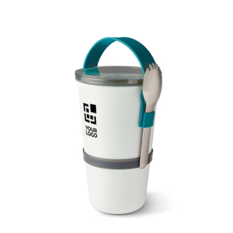 Lunch box type bol avec 2 compartiments hermétiques Black+Blum 900ml