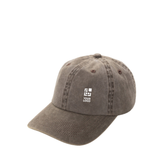 Casquette à 6 panneaux effet délavé en coton recyclé 270 g/m²