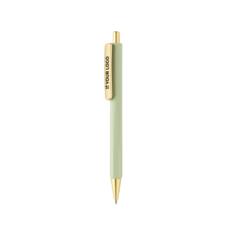 Stylo ergonomique à trois faces, toucher doux, encre bleue