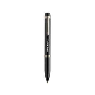 Stylo en métal à rotation fluide Swiss Peak encre bleue 1 200 m