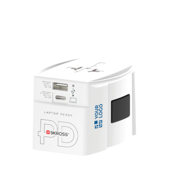 Adaptateur de voyage universel avec 2 ports et câble inclus Skross