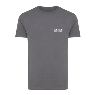 T-shirt coton recyclé et biologique 180 g/m2 Iqoniq Bryce couleur vert pastel avec zone d'impression