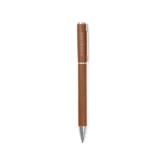Stylo en aluminium recyclé avec mécanisme rotatif et encre bleue