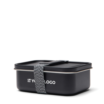 Boîte repas en acier inoxydable recyclé avec sangle élastique 750 ml