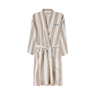 Peignoir en coton recyclé style hammam 200 g/m2, taille L/XL