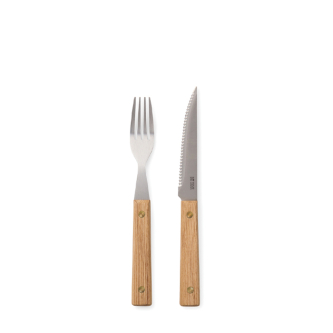 Set de couverts en acier inoxydable de 8 pièces pour barbecue