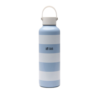 Gourde isotherme anti-fuite avec design plage et anse 600 ml