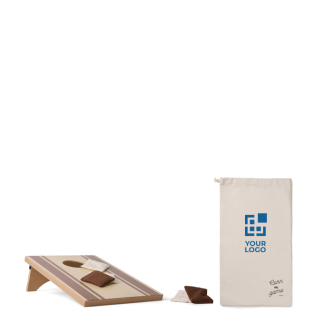 Jeu de poches en bois avec sacs, idéal pour l'extérieur