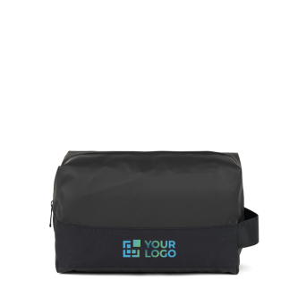 Trousse de toilette en polyester recyclé au design minimaliste
