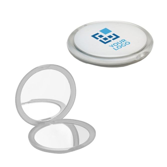 Miroir personnalisable pour entreprise avec zone d'impression