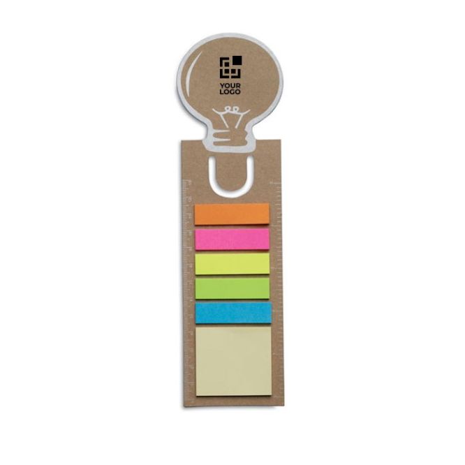 Marque-page avec notes autocollantes couleur  beige