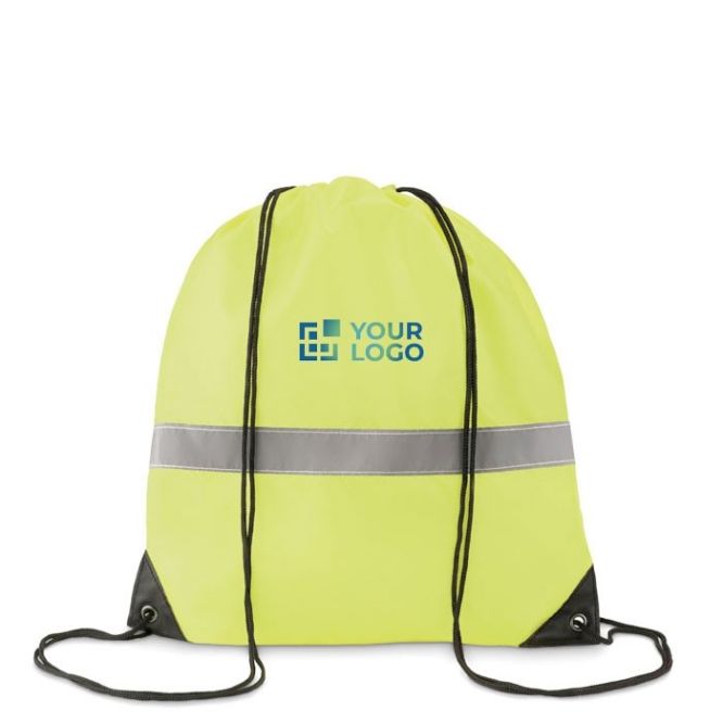 Sac cordon réfléchissant personnalisable