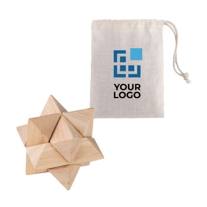 Puzzle publicitaire pour entreprises couleur  bois deuxième vue