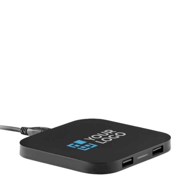 Chargeur sans fil de design pour téléphone portable couleur  noir