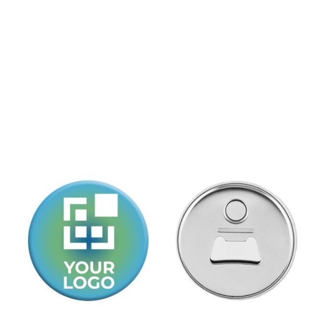 Badge décapsuleur personnalisé ~ 58m avec zone d'impression