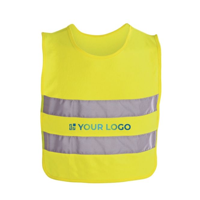 Gilet réfléchissant pour enfant avec zone d'impression