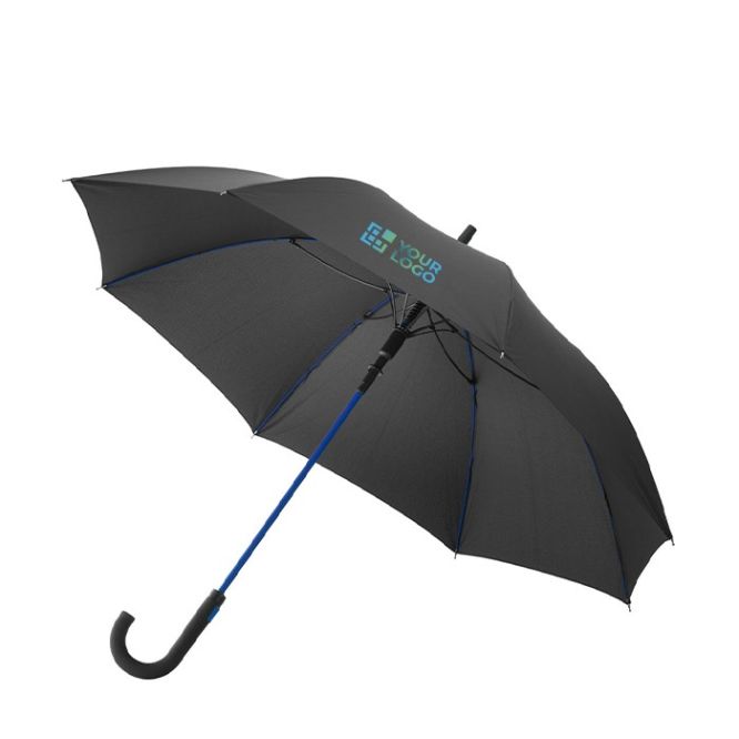 Parapluie résistant avec manche en couleur couleur rouge