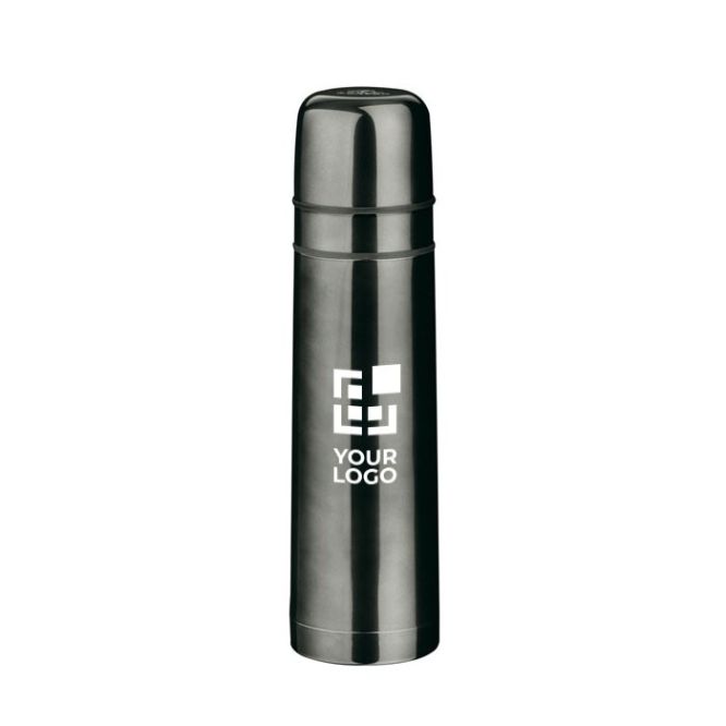 Thermos personnalisé avec 2 verres de 750 ml couleur titan
