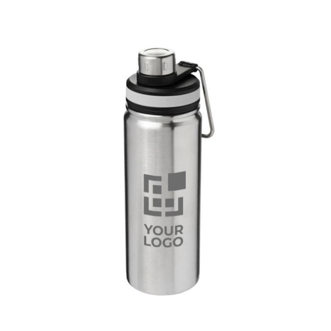 Bouteille sportive en acier inoxydable avec zone d'impression