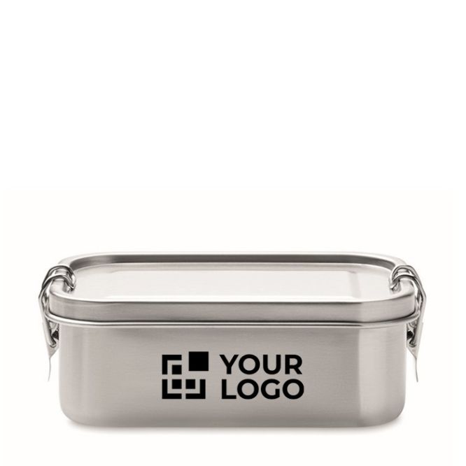 Lunch box publicitaire avec un style rétro avec zone d'impression
