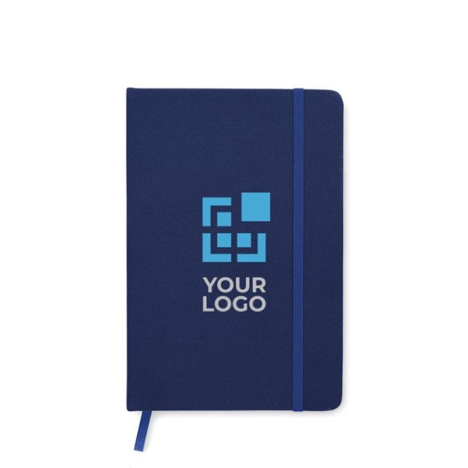 Carnet personnalisé en RPET de taille A5 avec zone d'impression