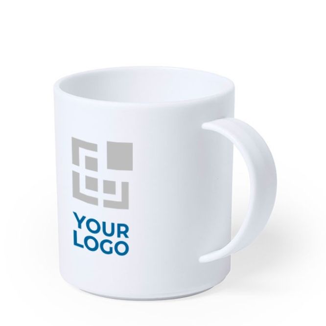 Mug pour entreprise antibactérien avec zone d'impression