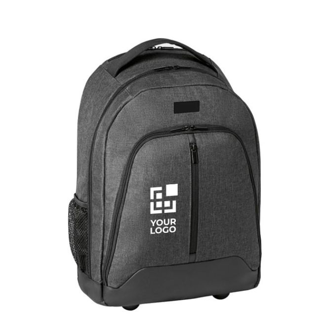 Sac à dos à roulette pour ordinateur couleur gris foncé