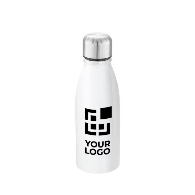 Bouteille personnalisable inox coloré avec zone d'impression