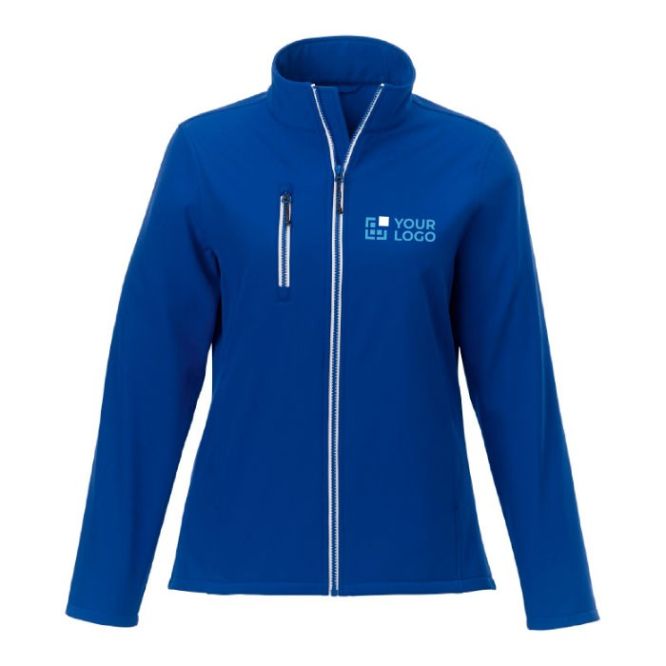 Veste personnalisée soft Shell femme 250 g/m2 couleur bleu