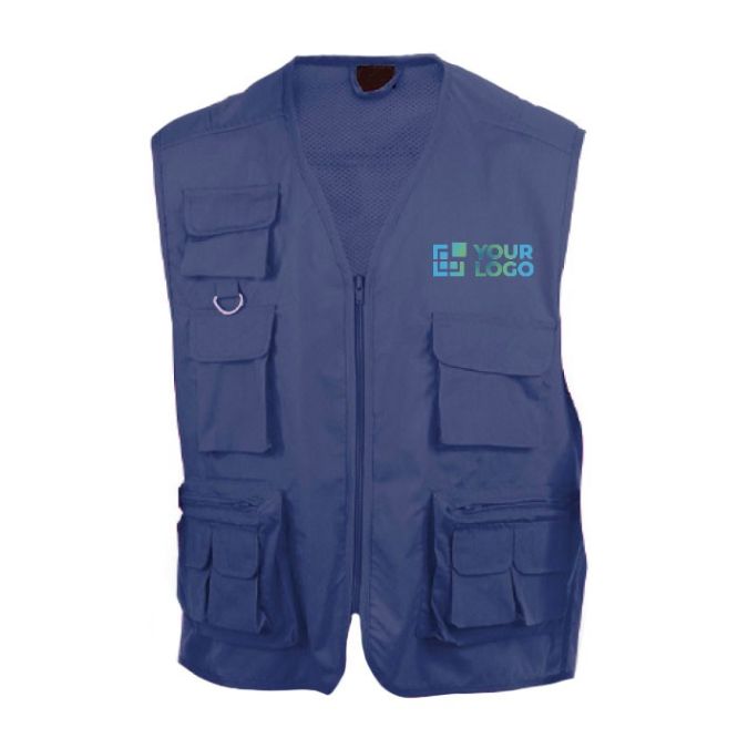 Gilet multipoches personnalisé avec logo