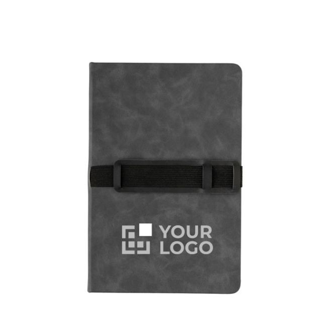 Carnet avec porte téléphone et stylo avec zone d'impression