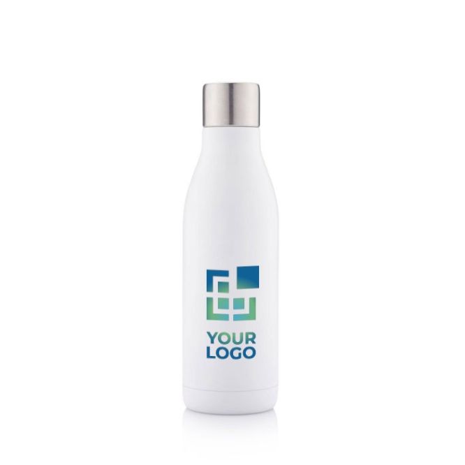 Gourde avec stérilisateur nettoyant UV avec zone d'impression