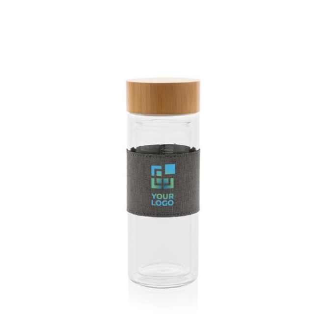 Bouteille à infusion personnalisée avec zone d'impression