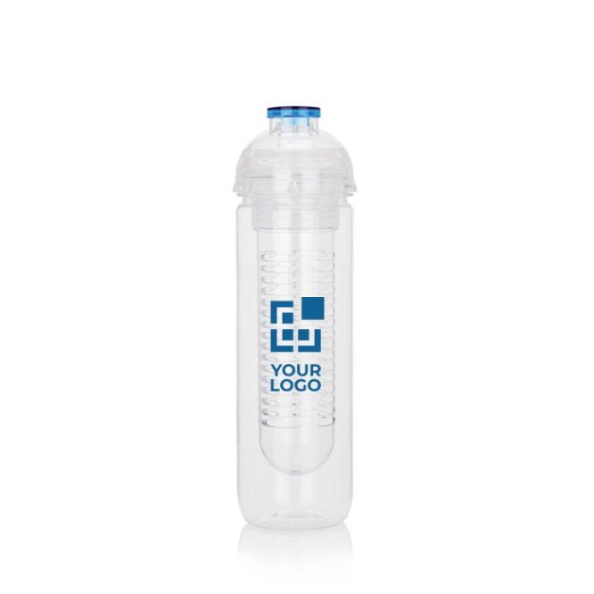 Bouteille avec compartiment à infusion avec zone d'impression