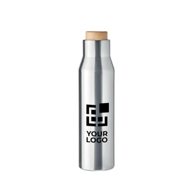 Gourde personnalisable en acier inox avec zone d'impression