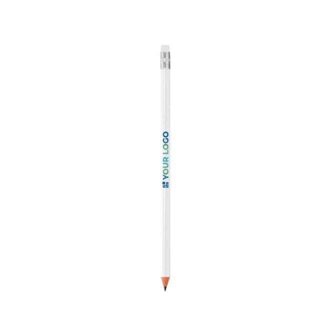 Crayon a papier personnalisable blanc