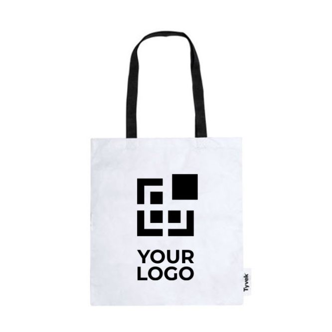 Sac cordon Tyvek personnalisable vue avec zone d'impression
