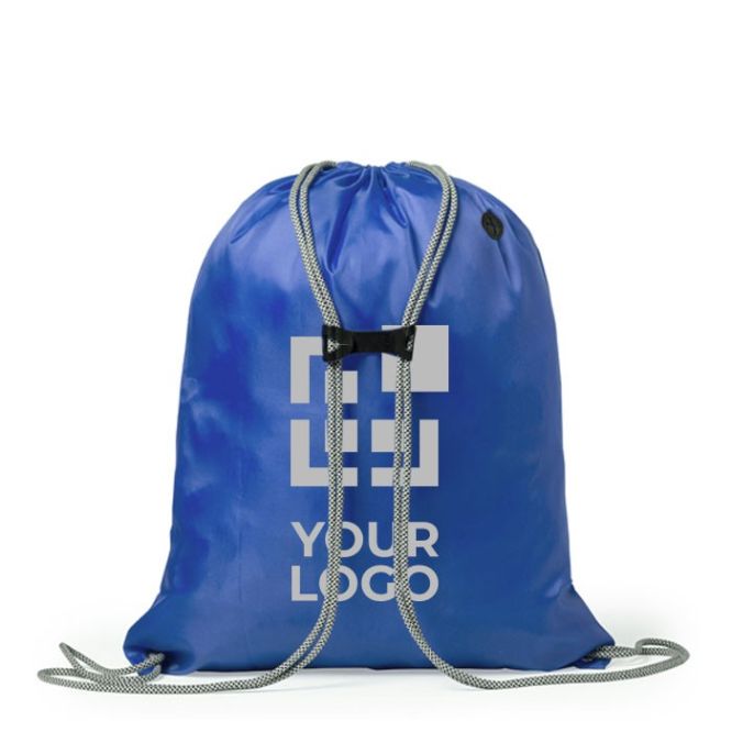 Sac à dos cordon personnalisable avec logo couleur noir première vue