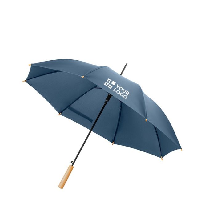 Parapluie recyclé à ouverture automatique avec zone d'impression