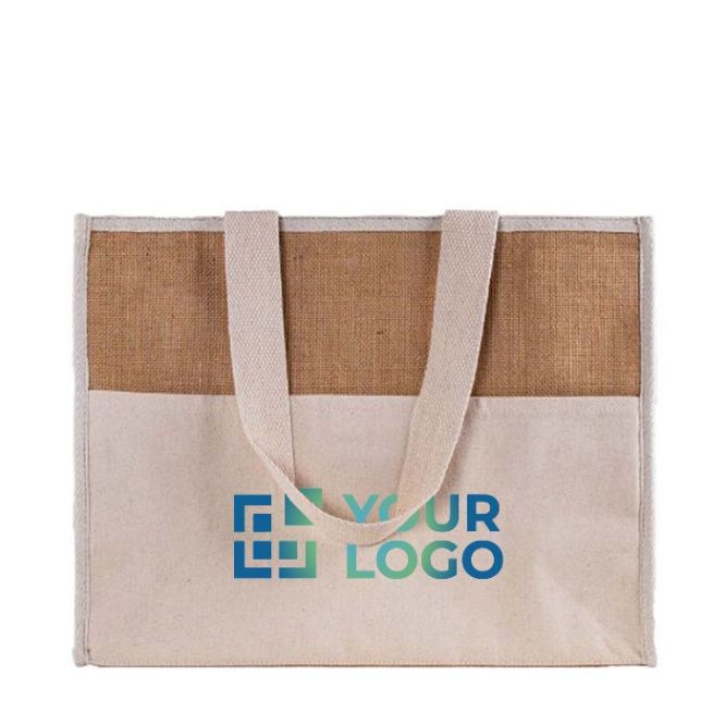 Sac isotherme en jute avec velcro
