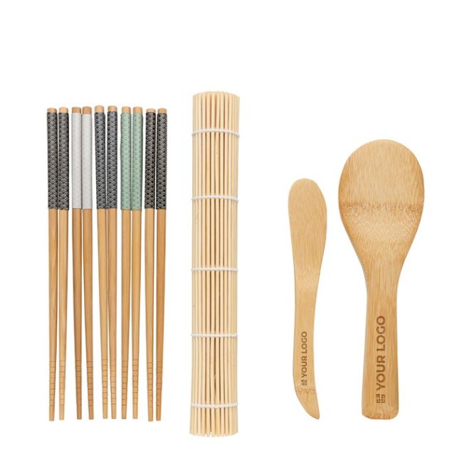 Kit pour repas de sushi couleur marron