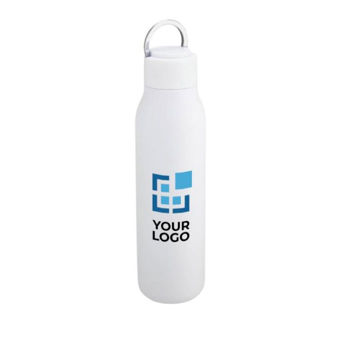 Bouteille isotherme en acier inoxydable avec zone d'impression