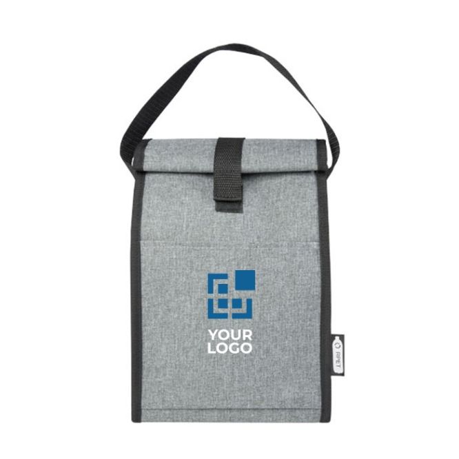 Sac isotherme à fermeture rabattable avec zone d'impression